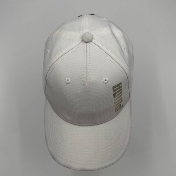 Puma White Strapback Hat Womens One Size Adjustable Cap Logo on Back Outdoors - Picture 5 of 10